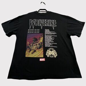 Marvel Wolverine Hero Elite Series T-Shirt Mens XXL 2XL Black Graphic Print